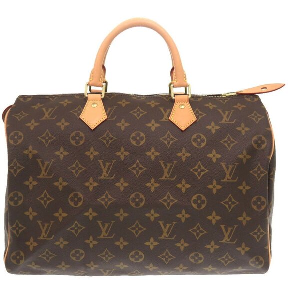 LOUIS VUITTON Brown Monogram Speedy 35 Bag - Picture 1 of 11